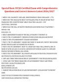 Special Basic SCCJA Certified Exam &ndash; Comprehensive Questions with Correct Answers &lpar;Latest 2026&sol;2027&rpar; &ndash; South Carolina Criminal Justice Academy