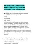 NACE PN TO RN CERTIFICATION EVALUATION SET 2026 PRACTICE QUESTIONS SOLUTIONS VERIFIED