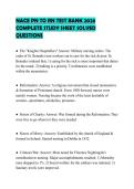 NACE PN TO RN TEST BANK 2026 COMPLETE STUDY SHEET SOLVED QUESTIONS