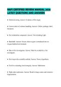 NAFI CERTIFIED REVIEW MANUAL 2026 LATEST QUESTIONS AND ANSWERS