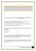 NR576&sol;NR 576 FINAL EXAM QUESTIONS AND ANSWERS 100&percnt; PASS 2026 EDITION