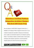 Salesforce Certified Platform Integration Architect &lpar;Plat-Arch-204&rpar; &ndash; Salesforce &ndash; 2026 &ndash; integration architecture exam questions and answers