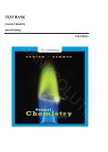General Chemistry 11th Edition by Darrell Ebbing Test Bank &vert;ISBN&colon; 9781305859142&vert; Guide A&plus;