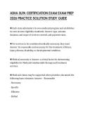 ASHA SLPA CERTIFICATION EXAM EXAM PREP 2026 PRACTICE SOLUTION STUDY GUIDE
