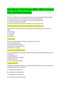 Emt Basic Final Exam With 100&percnt; Correct  And Verified Answers&comma; Complete Guide A&plus; 