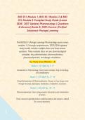 BIO 351 Module 1&comma; BIO 351 Module 2 & BIO 351 Module 3 Compiled Study Guide &lpar;Latest 2026 &sol; 2027 Update&rpar; Pharmacology &vert; Questions & Answers&vert; Grade A&vert; 100&percnt; Correct &lpar;Verified Solutions&rpar;- Portage Learning  
