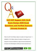 VMware Certified Professional &ndash; VMware vSphere Foundation Support &lpar;2V0-18&period;25&rpar; &ndash; VMware &ndash; 2026 &ndash; vSphere troubleshooting and support exam questions with explanations