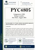 PYC4805 Assignment 4 &lpar;QUALITY ANSWERS&rpar; 2026 