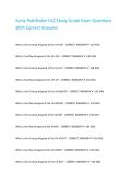 Army Pathfinder HLZ Study Guide Exam Questions With Correct Answers