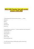 WGU C483 Practice Test with correct answers 2025>2026