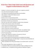 SCCJA Class 3 Basic Study Guide Exam &ndash; Questions with Complete Verified Solutions 2026&sol;2027 &ndash; South Carolina Criminal Justice Academy