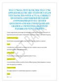 WGU C784 OA TEST BANK 2026&sol; WGU C784  APPLIED HEALTHCARE STATISTICS EXAM  TEST BANK 2026 WITH ACTUAL CORRECT  QUESTIONS ANDVERIFIED DETAILED  ANSWERS&vert;FREQUENTLY TESTED  QUESTIONS AND SOLUTIONS &vert;ALREADY  GRADED A&plus;&vert;NEWEST&vert;GUARANTEED  PASS&vert;BRAND NEW VERSION&excl;