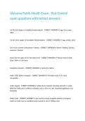 Alabama Public Health Exam - Pest Control exam questions with correct answers&period;