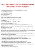 SCCJA Block 4 Final Exam &ndash; Practice Questions with 100&percnt; Verified Answers 2026&sol;2027 &ndash; South Carolina Criminal Justice Academy