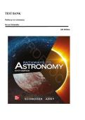 TEST BANK&lowbar;&lowbar;Pathways to Astronomy 6th Edition by Stephen E&period; Schneider &comma; ISBN&colon; 9781260258066 &vert;Chapters 1-86&vert; All Chapters Included&comma; Guide A&plus;