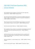 ISDS 3001 Final Exam Questions With Correct Answers&period;