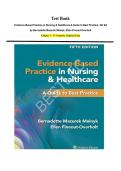 Test Bank for Evidence-Based Practice in Nursing & Healthcare&colon; A Guide to Best Practice&comma; 5th Edition by Bernadette Mazurek Melnyk & Ellen Fineout-Overholt &vert; Complete Chapters &vert; Verified Questions & Answers &vert; Nursing EBP Exam Prep