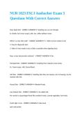 NUR 1023 FSCJ Ansbacher Exam 3 Questions With Correct Answers&period;