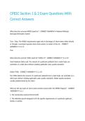 CPESC Section 1 & 2 Exam Questions With Correct Answers