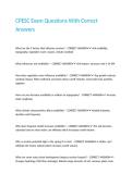 CPESC Exam Questions With Correct Answers&period;