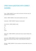 CPESC EXAM QUESTIONS WITH CORRECT ANSWERS