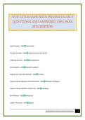 NUR 2474 RASMUSSEN PHARM EXAM 2 QUESTIONS AND ANSWERS 100&percnt; PASS 2026 EDITION