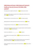 IAHSS Advanced Pretest 2026&colon; Updated Training & Exam Prep &lpar;Based on 4th Edition&rpar; &vert; Highly Graded A&plus; Guaranteed
