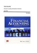Financial Accounting&colon; Information for Decisions 9th Edition by John Wild Test Bank &vert;ISBN&colon; 9781259917042&vert; Guide A&plus;