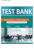 Statistics for Managers Using Microsoft Excel 9th Edition by David Levine Test Bank &vert;All Chapters Included&vert; Guide A&plus;
