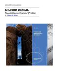 Financial Statement Analysis 13th Edition by Charles H&period; Gibson Solution Manual &vert;ISBN&colon; 9781133189404&vert; Guide A&plus;