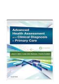 TEST BANK FOR Advanced Health Assessment & Clinical Diagnosis in Primary Care 6th Edition by Joyce E&period; Dains ISBN&colon;978-0323554961 COMPLETE GUIDE ALL CHAPTERS COVERED 100&percnt; VERIFIED A&plus; GRADE ASSURED&excl;&excl;&excl;&excl;&excl; NEW LATEST UPDATE&excl;&excl;&excl;&excl;&excl;