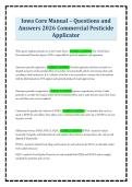 Iowa Core Manual &ndash; Questions and Answers 2026 Commercial Pesticide Applicator