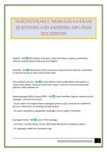 NUR2392 EXAM 2&colon; MODULES 4-6 EXAM QUESTIONS AND ANSWERS 100&percnt; PASS 2026 EDITION