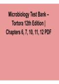 Microbiology Test Bank &ndash; Tortora 12th Edition Chapters 6&comma; 7&comma; 10&comma; 11&comma; 12 PDF 2026&sol; 2027 with solution Exam Prep