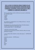 NGN ATI RN Nutrition Proctored Exam &vert; 700&plus; Real Questions & Answers with Rationales &lbrack;UPDATED&rsqb;