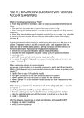 RAD 110 EXAM REVIEW QUESTIONS WITH VERIRIED ACCURATE ANSWERS