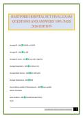HARTFORD HOSPITAL PCT FINAL EXAM QUESTIONS AND ANSWERS 100&percnt; PASS 2026 EDITION