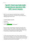 Nur-631 Final Exam Study Guide &vert;Comprehensive Questions With 100&percnt; Correct Answers