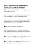 ASTRO 7N EXAM 2 2026 COMPREHENSIVE STUDY GUIDE COMPLETE ANSWERS