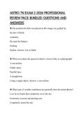ASTRO 7N EXAM 2 2026 PROFESSIONAL REVIEW PACK BUNDLED QUESTIONS AND ANSWERS