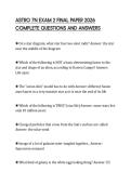 ASTRO 7N EXAM 2 FINAL PAPER 2026 COMPLETE QUESTIONS AND ANSWERS