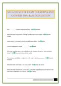 SACA 201 SILVER EXAM QUESTIONS AND ANSWERS 100&percnt; PASS 2026 EDITION