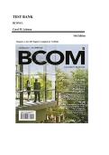 BCOM 5 5th Edition by Carol M&period; Lehman Test Bank &vert;ISBN&colon; 9781285094243&vert; Guide A&plus;