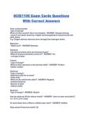 SCIE1106 Exam Cards Questions With Correct Answers