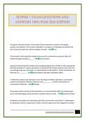 SEJPME 1 EXAM QUESTIONS AND ANSWERS 100&percnt; PASS 2026 EDITION