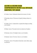 ASU BIO 181 SECOND EXAM COMPREHENSIVE REVIEW 2026 DETAILED QUESTIONS TOP GRADE