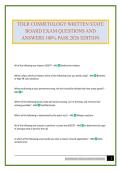 TDLR COSMETOLOGY WRITTEN STATE BOARD EXAM QUESTIONS AND ANSWERS 100&percnt; PASS 2026 EDITION