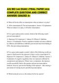 ASU BIO 340 EXAM 3 FINAL PAPER 2026 COMPLETE QUESTIONS AND CORRECT ANSWERS GRADED A&plus;