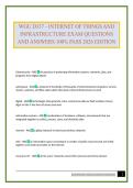 WGU D337 - INTERNET OF THINGS AND INFRASTRUCTURE EXAM QUESTIONS AND ANSWERS 100&percnt; PASS 2026 EDITION