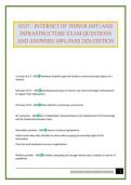 D337 - INTERNET OF THINGS &lpar;IOT&rpar; AND INFRASTRUCTURE EXAM QUESTIONS AND ANSWERS 100&percnt; PASS 2026 EDITION
